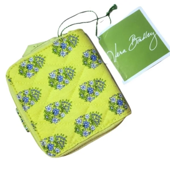 NEW Vera Bradley Bifold Wallet Portemonaie Retired Citrus Floral Elephant - Picture 3 of 6